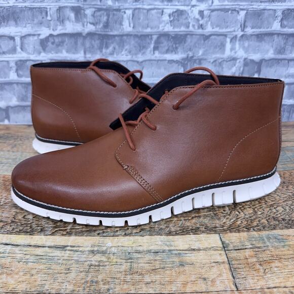 Cole Haan ZEROGRAND Chukka C35593 Boot British Tan Mens Size 11 M New - Picture 1 of 7